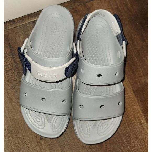 Crocs Classic All-Terrain Clog Sandals Gray Men's Size 11 like new (T) - Picture 1 of 8